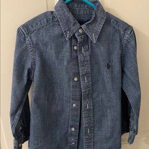 Ralph Lauren denim button down size 3t boys
